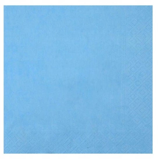 Serwetki 33x33cm  skł. 3-warst.  op.20 szt. niebieska  SLC0000800