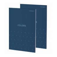Blok biurowy A6 100k.; kratka  Top Colors**