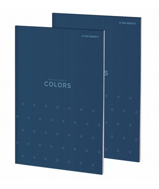 Blok biurowy A6 100k.; kratka  Top Colors**