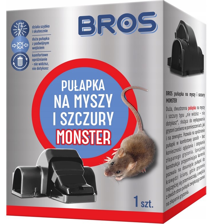 Bros  łapka na myszy i szczury Monster