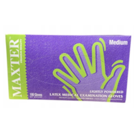 RĘKAWICE LATEX  M   op.100 szt. puder