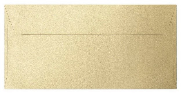 Koperta ozdobna DL  Pearl złoty, 120g   op.10 szt.